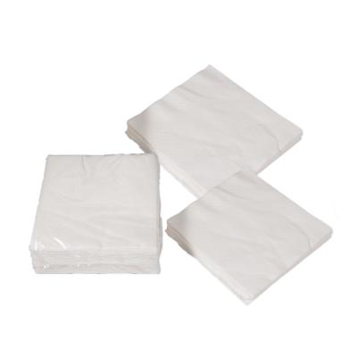 China White Ultra Soft Bamboo Pulp Disposable Napkins Table Towels for sale