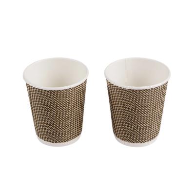 China 100% Bamboo Disposable Pulp Coffee Cups Disposable Corrugated Hot Cups for sale