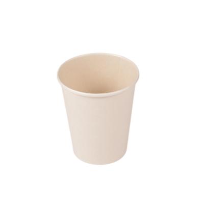 China Disposable Disposable Bamboo Single Wall Hot Cup Printing Customized Bamboo Paper Cup for sale