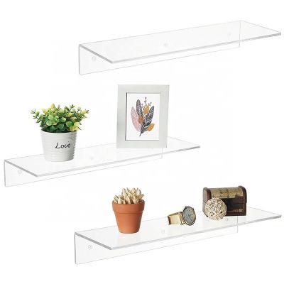 China Eco-friendly Top-grade Acrylic Wall Shelf For Home And Hotel Decoration for sale