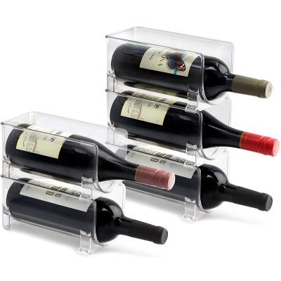 China High Quality Custom Clear Acrylic Storage Best Price Wine Display Rack Wine Bottles Eco-Friendly for sale