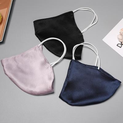 China 2022 New Design Eco-friendly Facemask 100% Pure Natural Silk Face Cover Set With Silk Pouch for sale