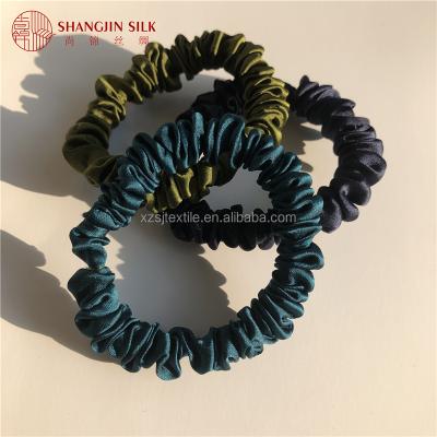 China 100% Mulberry Silk Hair Accessories Durable Silk Hair Ties Elastic Scrunchies For Women Lady Girl for sale