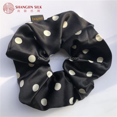 China 22MM Luxurious Elastic Hair Tie Silk Hair Accessories Flip Flops Silk Hair Scrunchies for sale