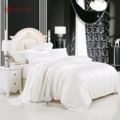 China Toppest Mulberry Silk Nondisposable 22mm Silk Sheet Bedding Sets for sale