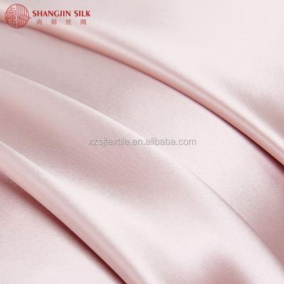 China OEKO-Tex Organic Certified 16/19/22/25MM 100% Pure Mulberry Silk Fabric Plain Dyed Charmeuse for sale