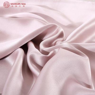 China Organic Factory Home Textile 19MM Pure Mulberry Silk Fabric 100% Plain Dyed Charmeuse for sale