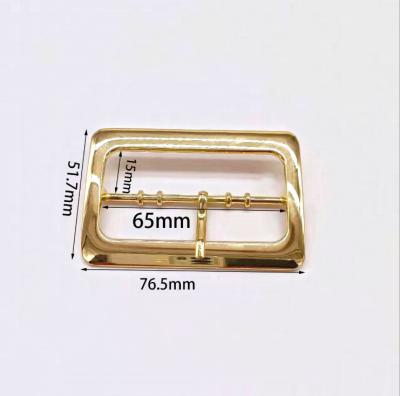 China Custom Gold Zinc Alloy Belt Buckle Pin Buckles Hanging Plating Light Handbag Accessories Bag Accessories for sale