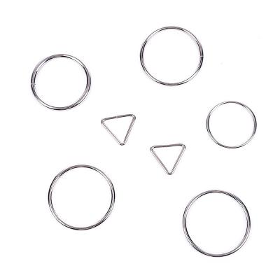 China Handbag Accessories Factory Direct All Kinds Ring Buckles O Ring Triangle Ring Slider Buckles For Bags for sale