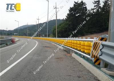 Chine Corrosion de jaune de rambarde de roulement de barrière de rouleau de route de route de sécurité anti à vendre