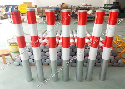 China Reflective Tape Fixed Bollards Removable Parking Posts Security Locking for sale