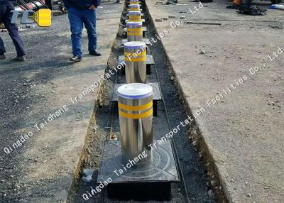 China High Visible Electric Rising Bollards Hot Dipped Galvanized Surface Treatment for sale