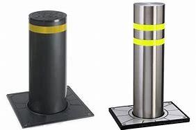 China Liftable Remote Control Steel Pneumatic Bollard Hot Dipped Galvanized for sale