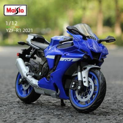 China 2021 Collectable 1:12 Yamaha YZF-R1 Motorcycle Static Die Cast Model Vehicles Die Casting Motorcycle Toys Diecast Collection From Toy Maisto for sale