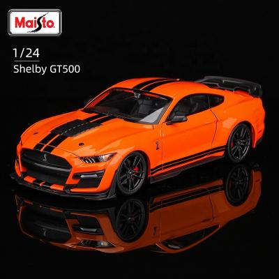 China 1:24 Ford Mustang Shelby GT500 Alloy Car Model Diecasts Toy Vehicles Collectible Hobbies Gifts Static Diecast Die Cast Toy Maisto Car for sale