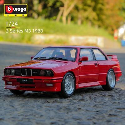 China Toy Bburago 1:24 BMW M3 E30 1988 3 Alloy Diecast Car Static Diecast Car Diecast Model Toy Vehicles Miniature Scale Collectible for sale