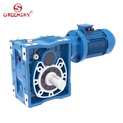 China Truss Gear Box GSH50 Aluminum Housing Hypoid Helical Gearbox With Electric Motor for sale