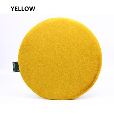 China Wholesale Custom Decorative Super Soft Single Round Faux Rabbit Fur Floor Pad Fluffy Single Cushion for sale