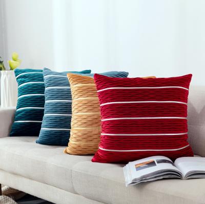 China Viable Hot Sale Velvet Embossed Cushion Cover Car Bedroom Sofa Cushion Cover for sale