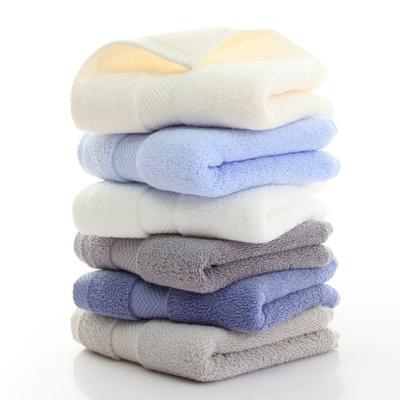 China Cotton Child Safe Pure Towel Household Adult Hotel Thickened Absorbent Face Wash Towel for sale