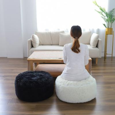 China Long Pile Solid Color Faux Fur Stool (The Other) Hot Style Adjustable for sale