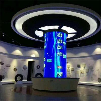 China Flexible/soft high quality custom indoor p2.5 flexible led display panels flexibility modul free for cylind flexible led displays screen for sale