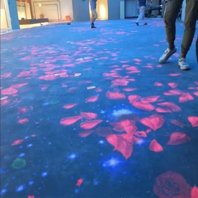 China Indoor New design indoor dance floor led display virtual 3D interactive Led dance floor screen for sale