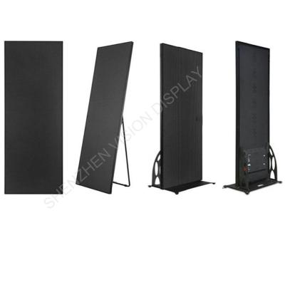 China Indoor P2 P2.5 P3 P4 LED poster display screen HD intelligent digital led poster led display video panel poster led  screen for sale