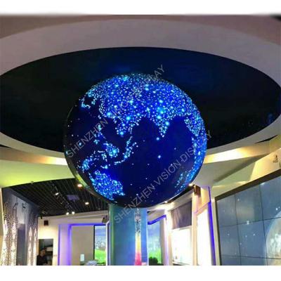 China Indoor Indoor HD full color ball Led display P2.5 LED media 3d spherical led display for sale