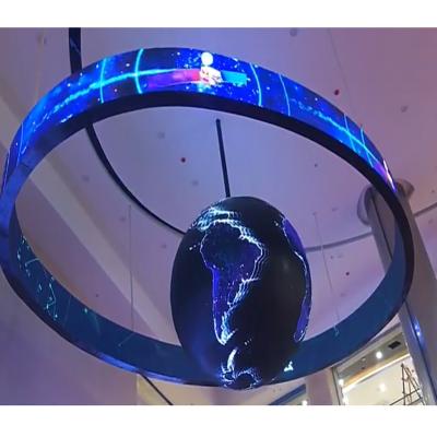 China Indoor Creative circular display with customized diameter Round Led Screen Indoor Usage Spherical Led Display For Event And Event Video for sale