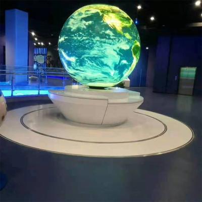 China Indoor Customized size Advertising Display Indoor p2.5RGB Led Display Sphere led screen with soft module 3D vision display for sale