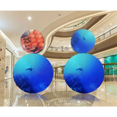 China Creative customized led hot quality indoor P2 round Borderless LED screen  circular led display with 0.4m0.6m1m diameter for sale