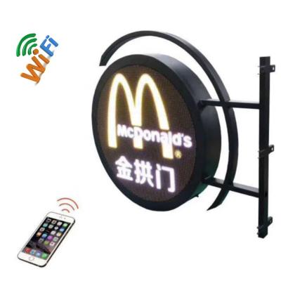 China Indoor Indoor P4 circle led display screen round logo led display diameter 0.26m 0.5m round led display panel advertising for sale