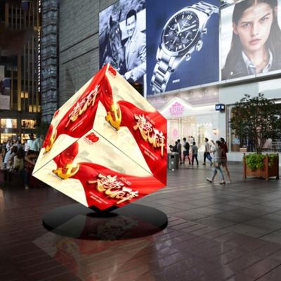 China Outdoor P4.81 Full color HD Outdoor Waterproof Cube Led Display screen led  Magic Cube Display for sale