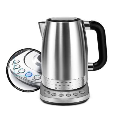 China Keep Warm Keep Hot Function Adjustable Temperature Digital Stainless Steel Electric Kettle for sale