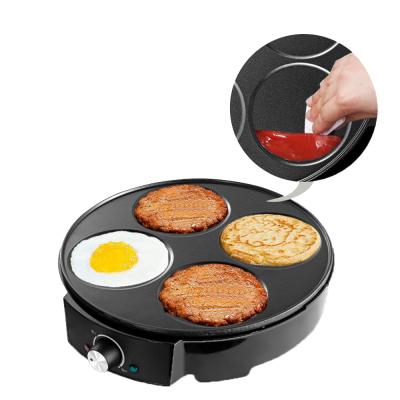 China Viable Multifunctional Electric Breakfast Machine Pancake and Pancake Makers for Kitchen with 4 Holes Cake House Burger Maker Pancake for sale