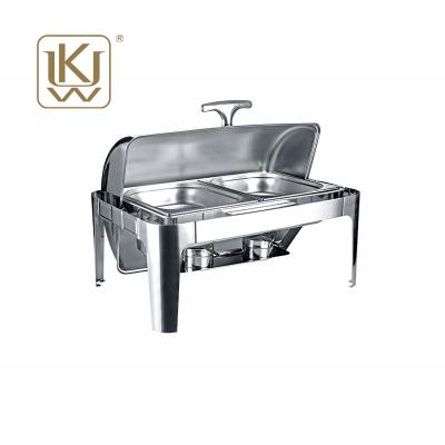 China 201 Stainless Steel Factory Supply Decorative Fancy Silver Chafing Dish Directly for sale