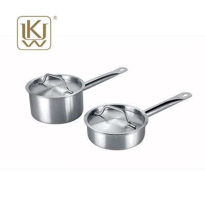 China General Use For Gas Cookware Pan Set Sauce Pot Stainless Steel Pan and Induction Cooker UKW for sale