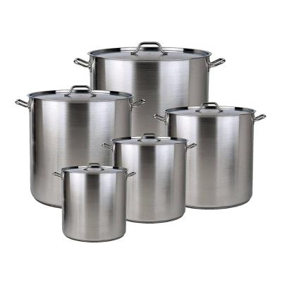 China OEM 100L Large Stainless Steel Kitchen Stock Pot Sustainable Set for sale