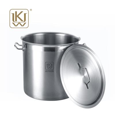 China 50 Liter Sustainable Commercial Whole Sale Stainless Steel Stock Pot With Lids for sale