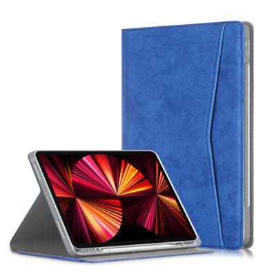 China Leather iPad 11 inch 2018/2020/2021 Magnetic Stand Auto-sleep TPU Tablet Cover Case for sale