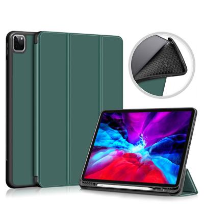 China Lightweight Tablet Case For iPad Pro 11 Trifold Stand Cover 2021/2020/2018 TPU for sale