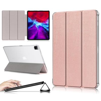 China Lightweight iPad Pro 12.9 Inch 2021 2020 Tablet Cover Case 2018 Ultra Thin Triple Stands for sale