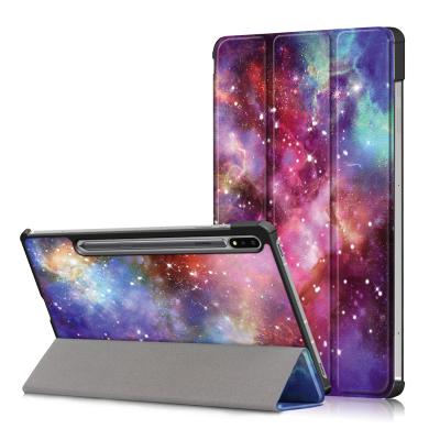 China Lightweight Triple Stand Tablet Cover Case For Samsung Galaxy Tab S7 Plus 12.4 Inch SM-T970/975/976 for sale