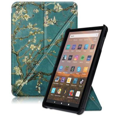 China Lightweight Ultra Thin Pattern Tablet Cover Case For Amazon Fire HD 8 Plus 2020 HD8.0 Inch Multi-Angle Stand for sale