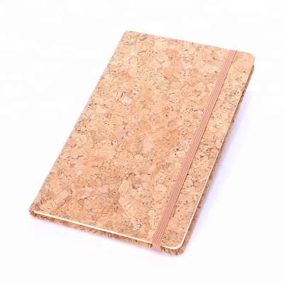 China 100% Eco-Friendly Hardcover Books Cork Notebook Diary Planner with Elastic Band for sale