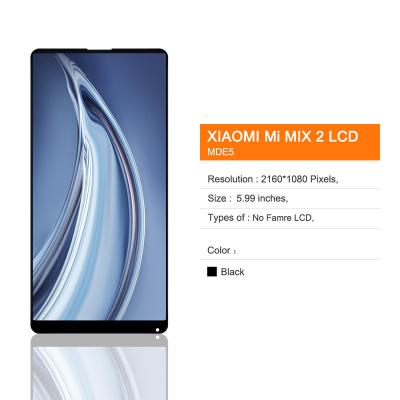 China For Xiaomi Mix2 For MI LCD Display Screen Full Unibody Mix Version 2 ROM-8GB Ceramic LCD Display Touch Screen Digitizer With frame for sale