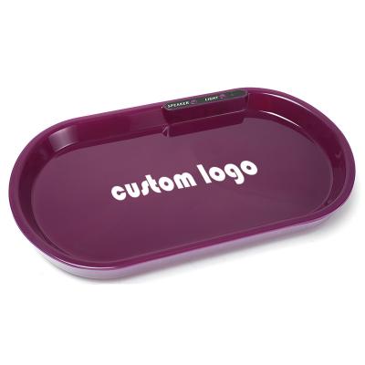 China Vapro JL-026Z Plastic Hot Selling Stock Acrylic Custom Printed Lit Smoking Rolling Tray for sale