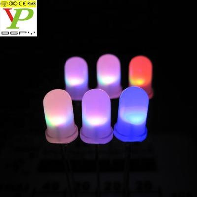 China Flashing Lights Factory Price Free Samples RGB Flash Led 3mm 5mm Diffused / Outer Led Flash (CE & RoHS Compliant) for sale