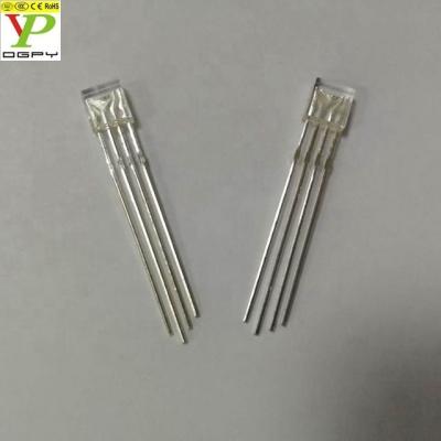 China Show China Factory RGB Led 5mm Square Light Diode 2x5x5mm Package Tricolor Dip Led Common Anode (CE & RoHS Compliant) for sale